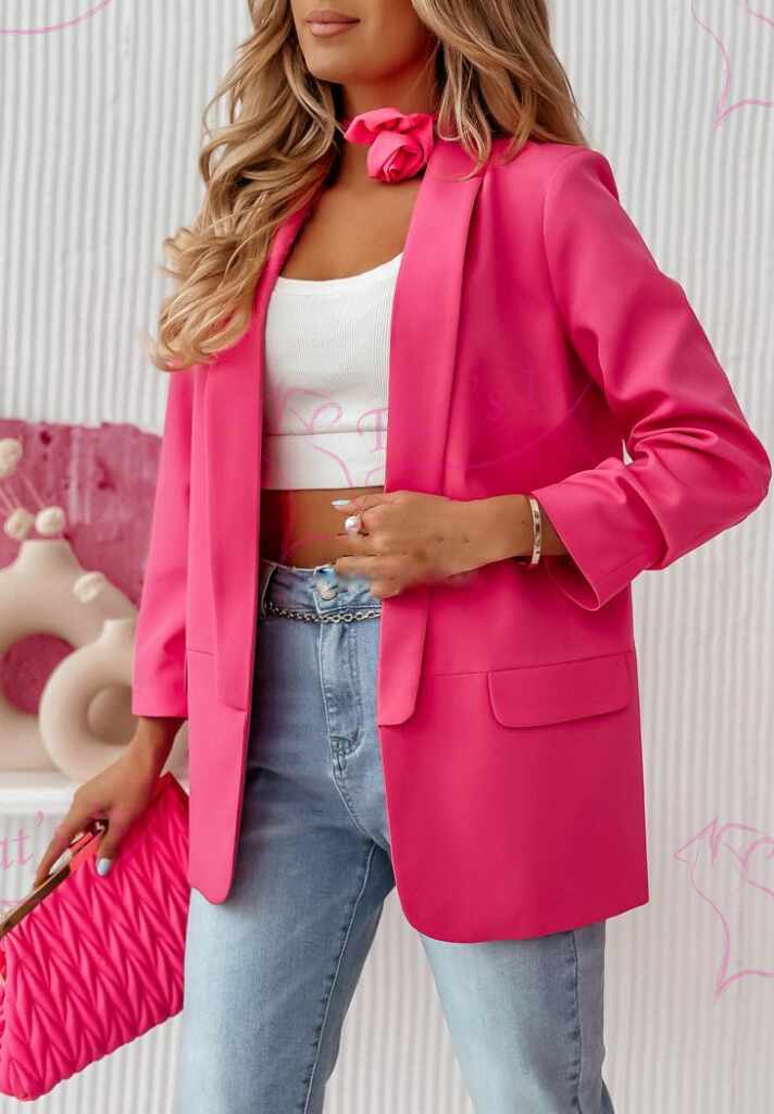 Kvaliteetne fuksia roosa  pintsak