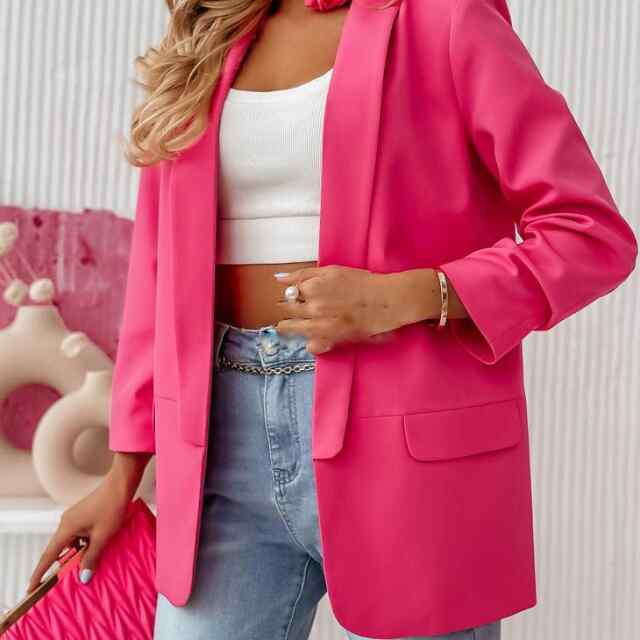 Kvaliteetne fuksia roosa  pintsak