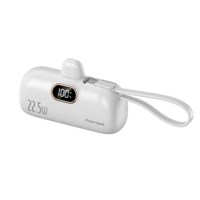 Akupank 5000 mAh-valge