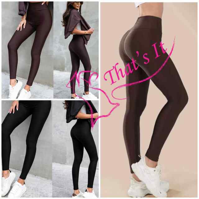 Läikivad spandex retuusid - must