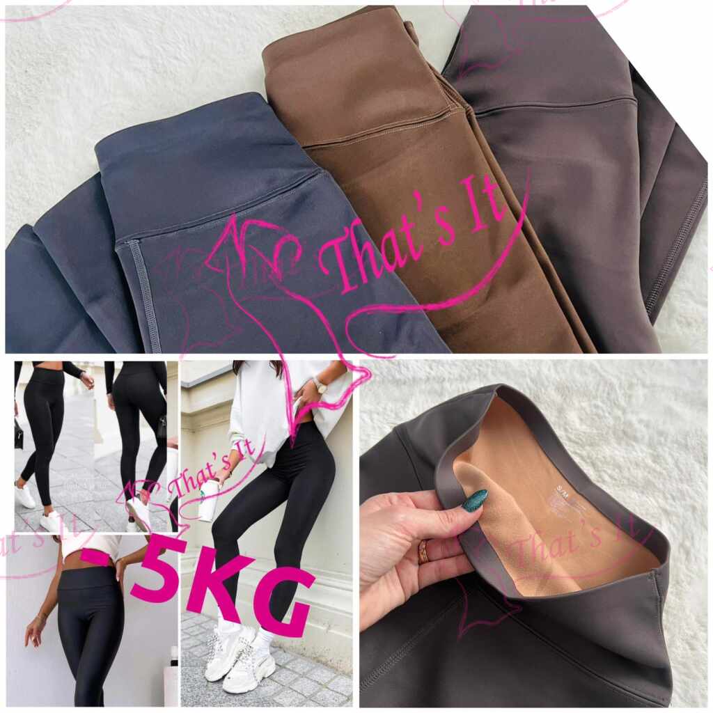 Seest soojad spandex retuusid-pruun