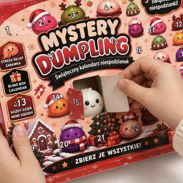 🎄 MYSTERY DUMPLING – Advendikalender 24 armsa Squishy üllatusega! 🎁💖
